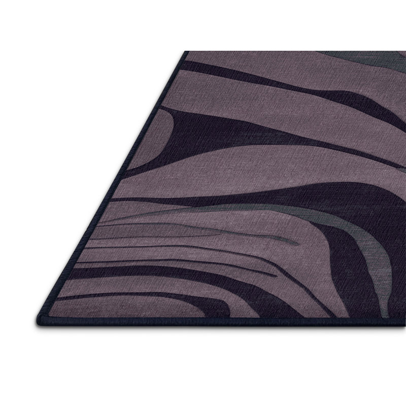 Tapis mauve lavable à la machine, Rectangle 2 pi x 3 pi