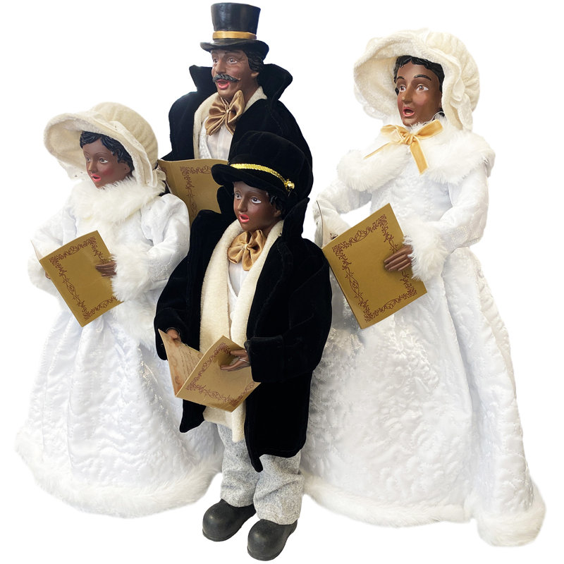 Black Christmas Splendor Carolers