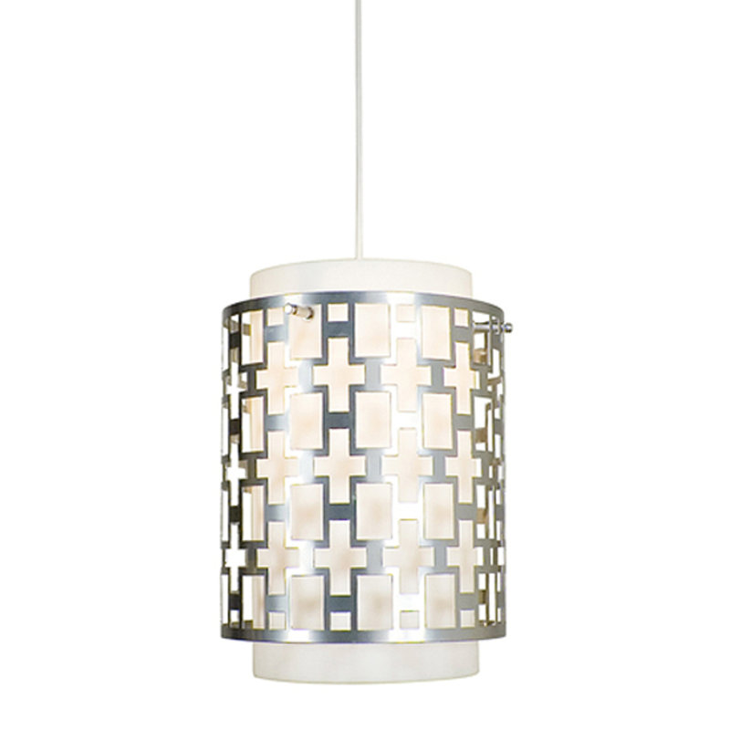 Luminaire suspendu cylindrique à 1 lumière Zaliyah