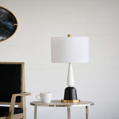 Lampe de table en métal 11 x 11 x 30,2 po