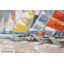 Hand-Painted Acrylic Painting Without Clouds