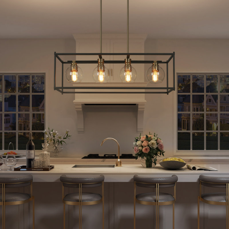 Everly Quinn Mariello 4 - Light Kitchen Island Pendant & Reviews | Wayfair