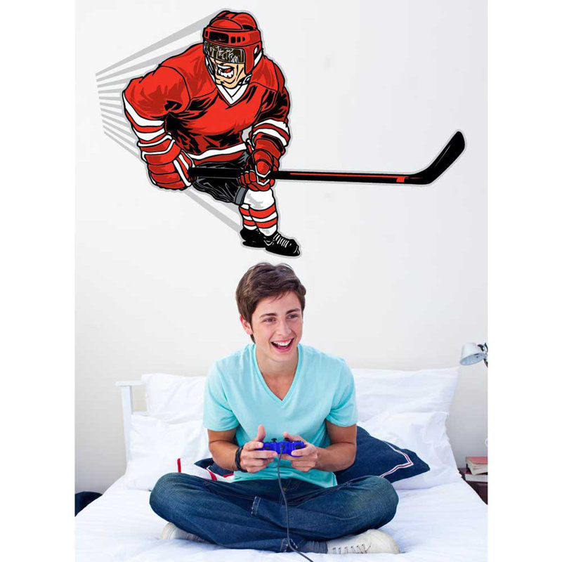 Adhésif décoratif hockey, 24 po x 36 po