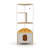Corner Cat Tower, Cat Tree With Scratching Post, Cat Condo With Feeding Station And Climbing Platforms, Pet Furniture For Indoor Cats