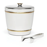 Reed And Barton Roseland Ice Bucket & Tongs