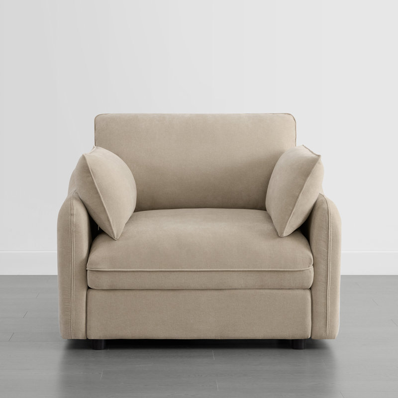 Fauteuil surdimensionné 44 po, Kaki