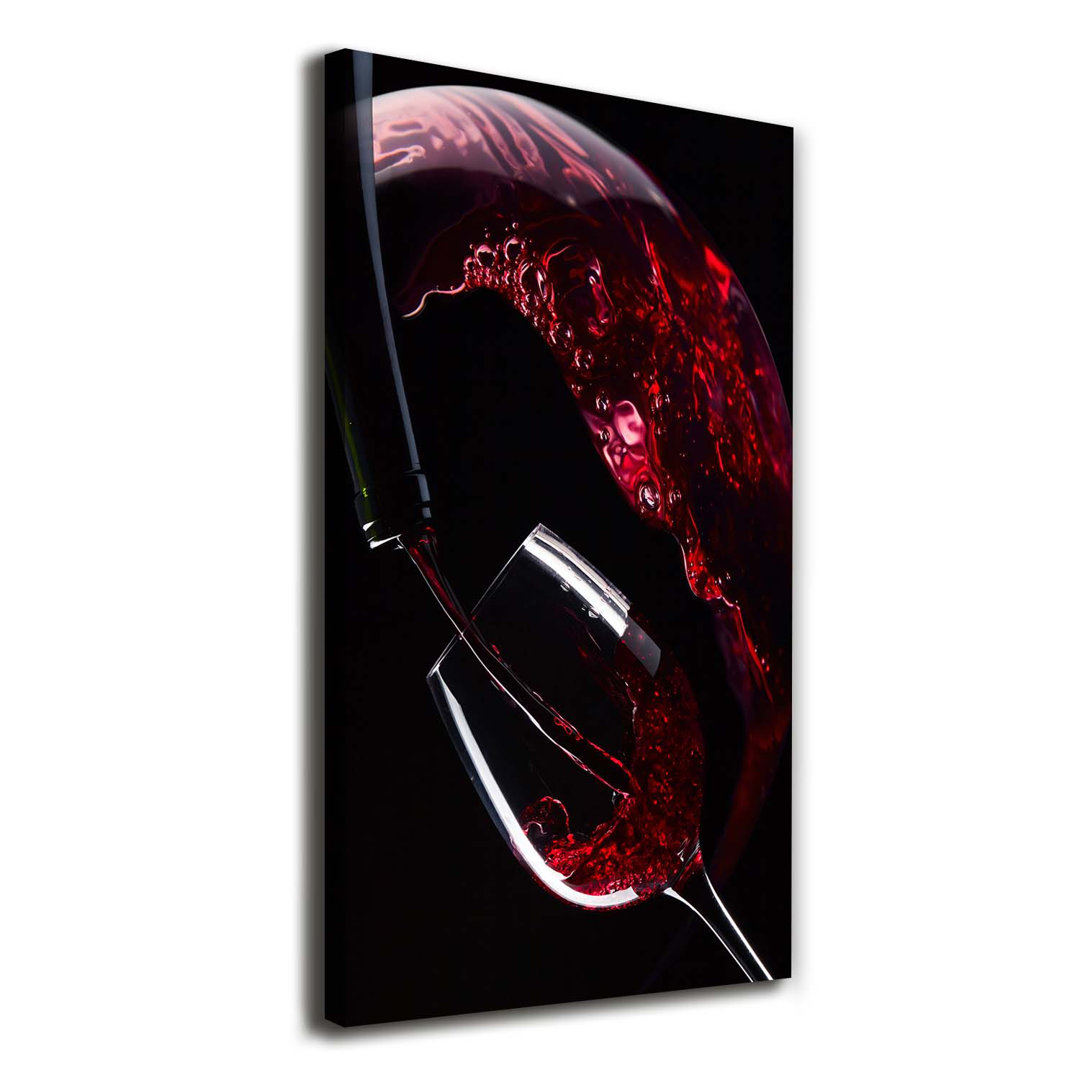 Rotwein - Kunstdrucke auf Leinwand - Wrapped Canvas