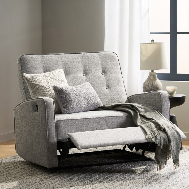 Fauteuil inclinable manuel 47 po de largeur, Gris clair