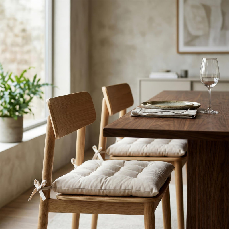 Comfortable Square Chair Seat Pad – Upgrade dining chairs, kitchen seating and garden furniture with this 40 x 40cm chair cushion, combining comfortable padding with contemporary styling for versatile use across indoor and outdoor seating areas.