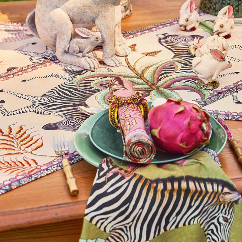 Table Runner - Pangolin Park - Small, Stone, 138'' L x 16'' W