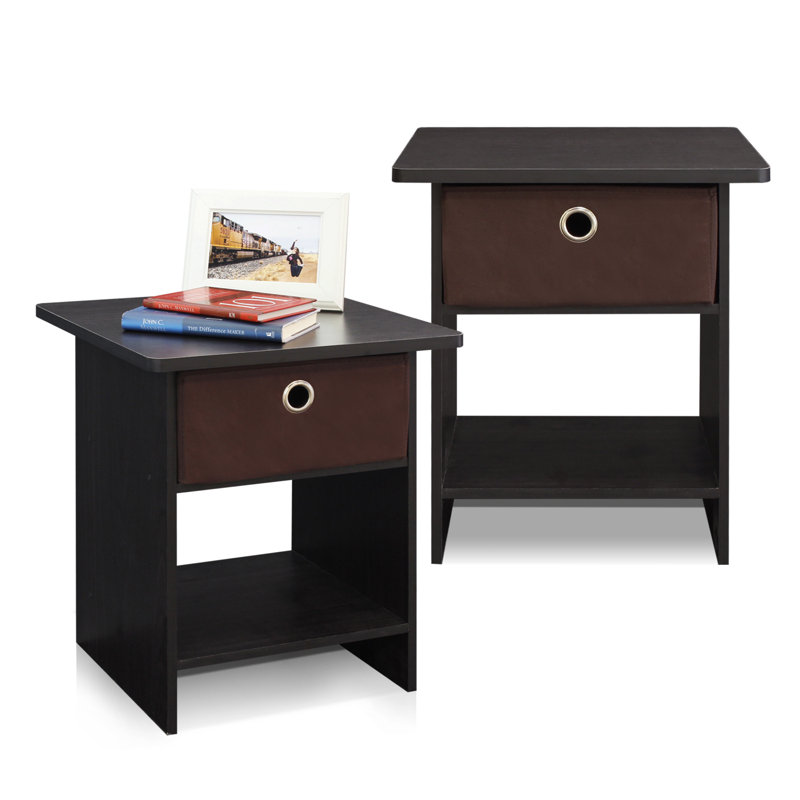 Pelkey 2 - Drawer End Table Set, Espresso