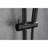 28-inch Slide Bar Handheld Shower With 59-inch Hose - Adjustable Height Head Nozzles, Strong Stainless Steel Matte Black Look And Adjustable, Nozzles Appearance
