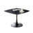 Black Rectangular Manufactured Wood Dining Table