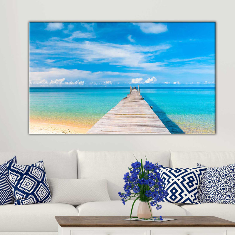 «Dock III», reproduction de photo sur toile tendue, H 18 po x l 30 po x P 1 po
