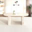 Table de salle à manger extensible pour 4 à 8 personnes, bords arrondis, piètement en lattes de bois, style inspirant, avec coins arrondis, idéale pour les réunions de famille au salon.