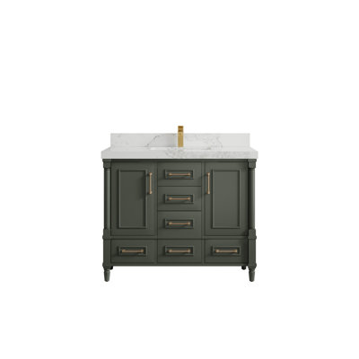 Aberdeen 42'' Single Bathroom Vanity with Top