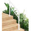 Balustrades d'extérieur 2/3/4/5 marches, ensembles de rampes d'escalier réglables en fer blanc pour béton, bois et marbre-122877657