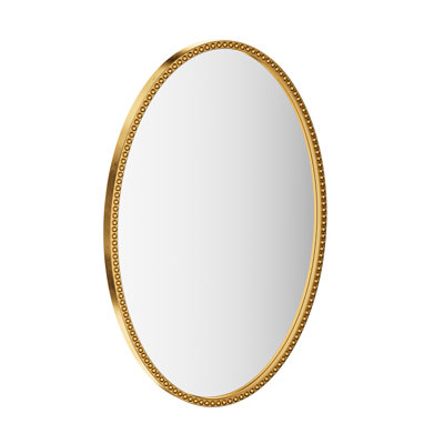 Iron Frame Oval Mirror