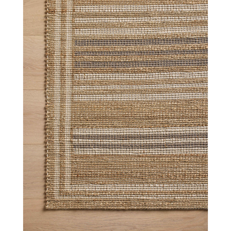 Tapis naturel / tourterelle Chris Loves Julia x Loloi Judy, Tapis de couloir 2 pi 6 po x 7 pi 6 po