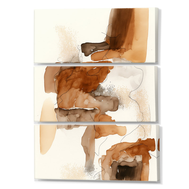«Monahon Canyon Ridge Explorations II», reproduction sur toile 3 pièces, H 32 po x l 48 po x P 1 po