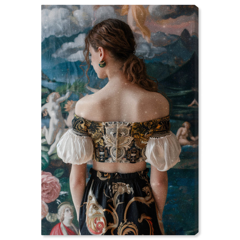 La naissance de Vénus, art mural mode et glam par Art Remedy, Toile tendue, H 45 po x l 30 po