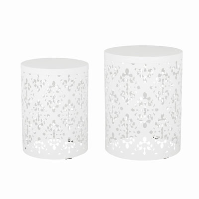Two Metal End Table