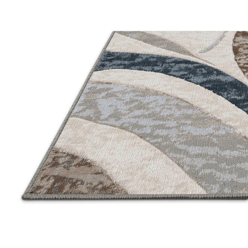 Tapis gris lavable à la machine, Rectangle 6 pi x 9 pi