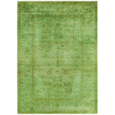 Tapis unique en laine 4 pi 9 po x 6 pi 7 po Huckstep