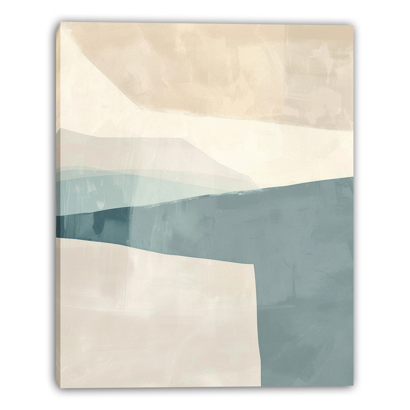 Art mural moderne sur toile abstraite moderne, H 40 po x l 30 po x P 1,5 po