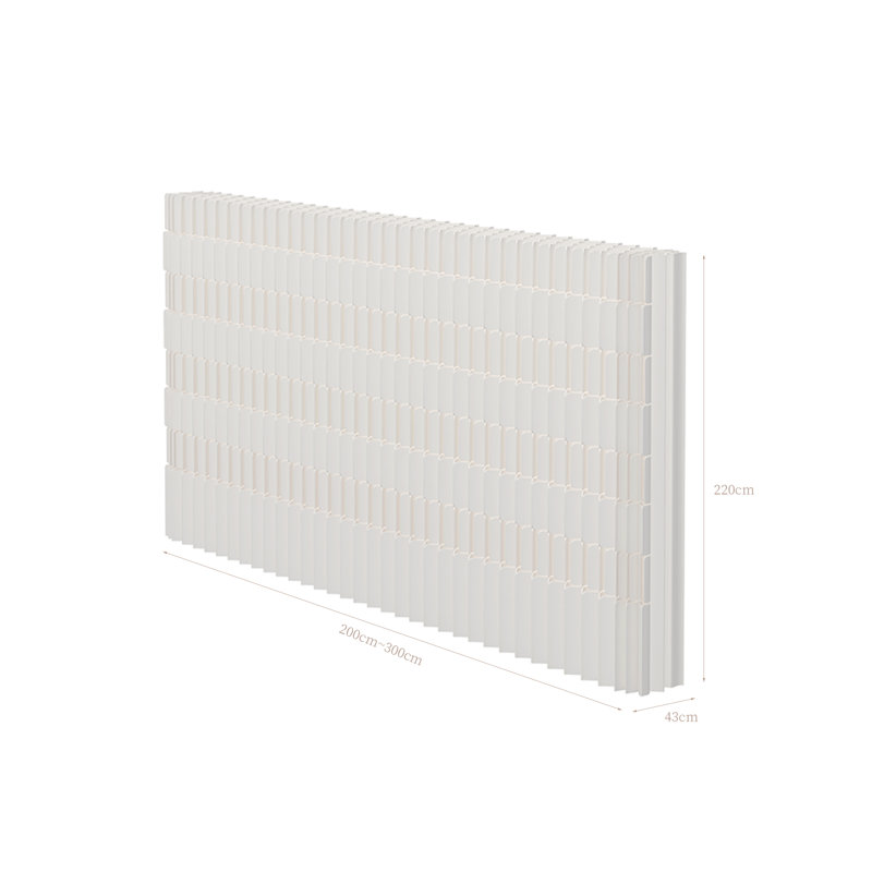 Movable Freestanding Paper Decorative Partition Wall, Foldable Accordion Double‑Sided Backdrop Screen, Privacy Divider for Exhibition Booth, Pop‑Up Shop, Photo Studio, Apartment Dorm