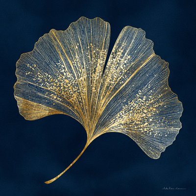 Ginkgo Harmony Gold Wrapped Canvas Wall Art