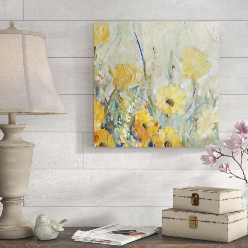 "Floral Expression I" par Timothy O 'Toole, reproduction d'art sur toile, H 12 po x l 12 po, Toile tendue