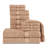 Ensemble de serviettes 12 pièces 100% coton Cuellar-762987067