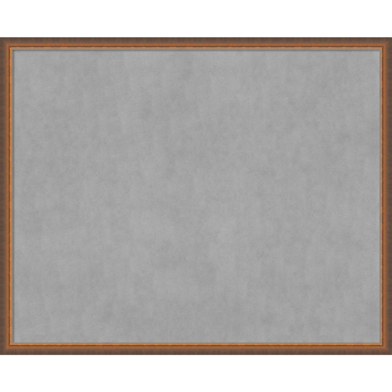 Tableau magnétique encadré en cuivre deux tons Elanni, 34" H x 42" W