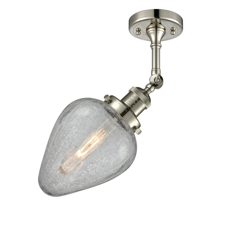 Shauna Armed Sconce, Polished Nickel