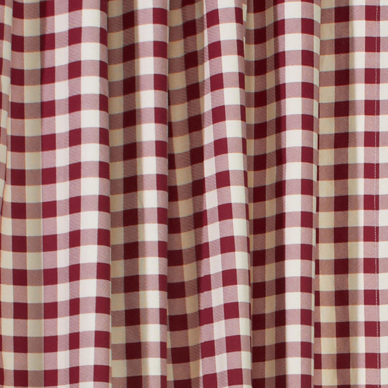 Thermalogic Plaid Room Darkening Thermal Tab Top Curtain Panels, Natural, 80" W x 84" L