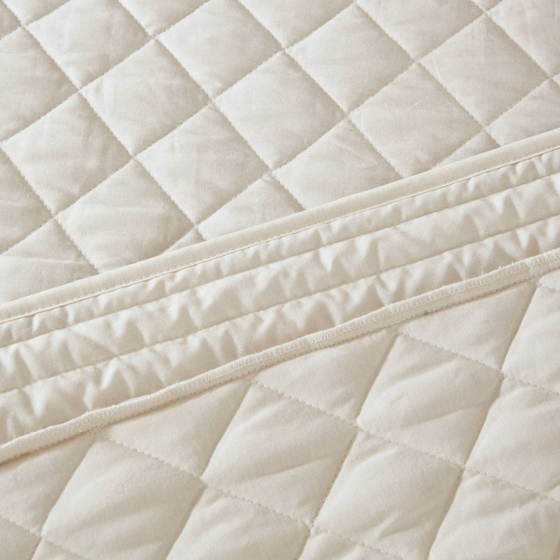 Ensemble de couvre-lit 4 pièces en coton, très grand, kaki avec motif réversible et intérieur 4 pour taies décoratives de 24 pouces