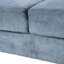 Canapé modulaire polyvalent en velours gris pour la chambre à coucher - 2 sièges, coussins épais et amovibles de 2 po pour les bureaux à domicile et les salons-121047536