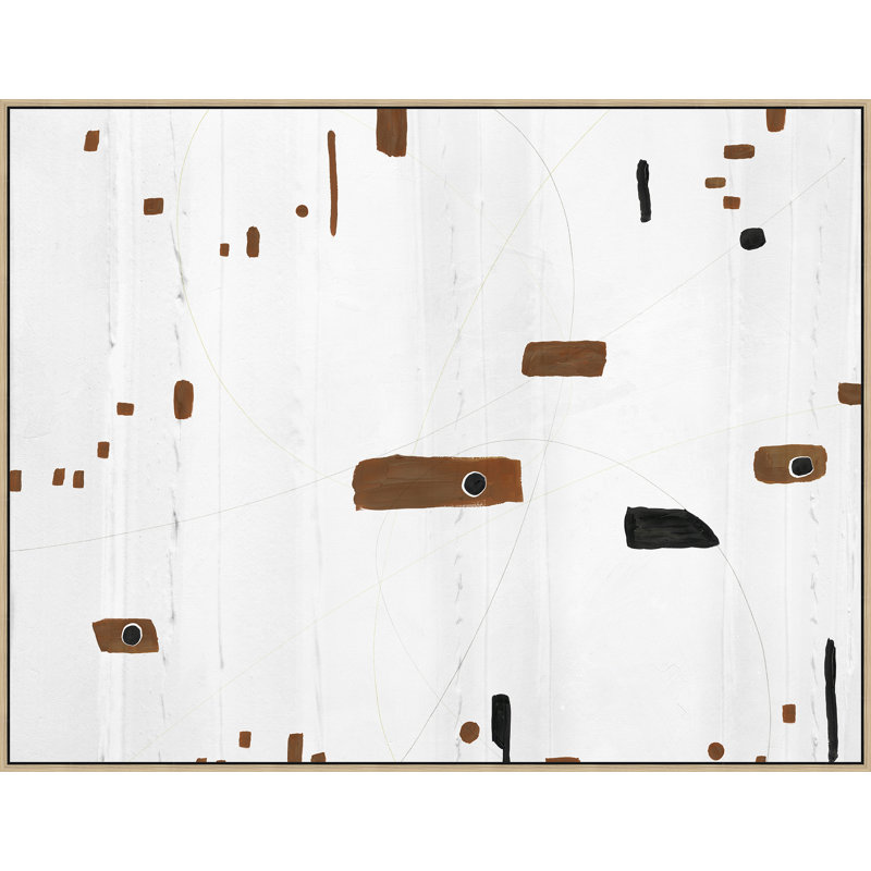 Négatif espace 2 - Peinture sur toile, Brun