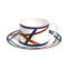 Missoni Tea Cup & Saucer Nastri Multicolor  Diam. 3.3", H 2.3", Cap. 7.5 Oz, Saucer Dim. 6"-30448503-30448505