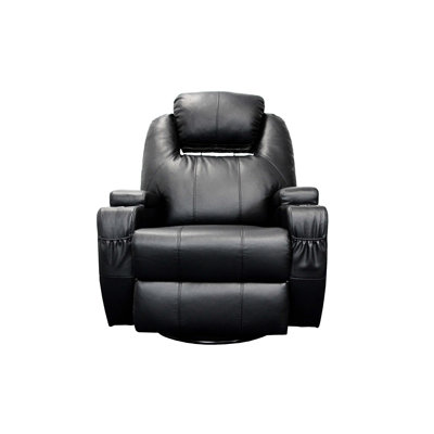 Fauteuil de massage chauffant en similicuir