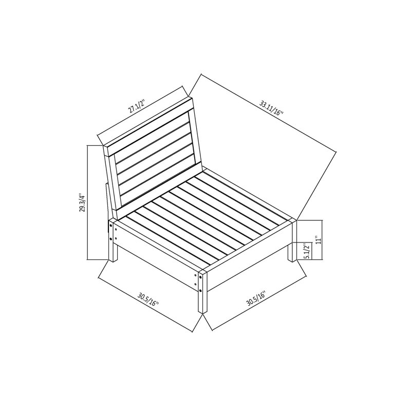 Chaise de patio avec coussins Baghavann