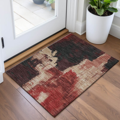 Premium Machine Washable Celis AMF1332 Abstract Rug