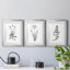 Inky Botanical I - Ensemble de 3 peintures-817928874-818675300