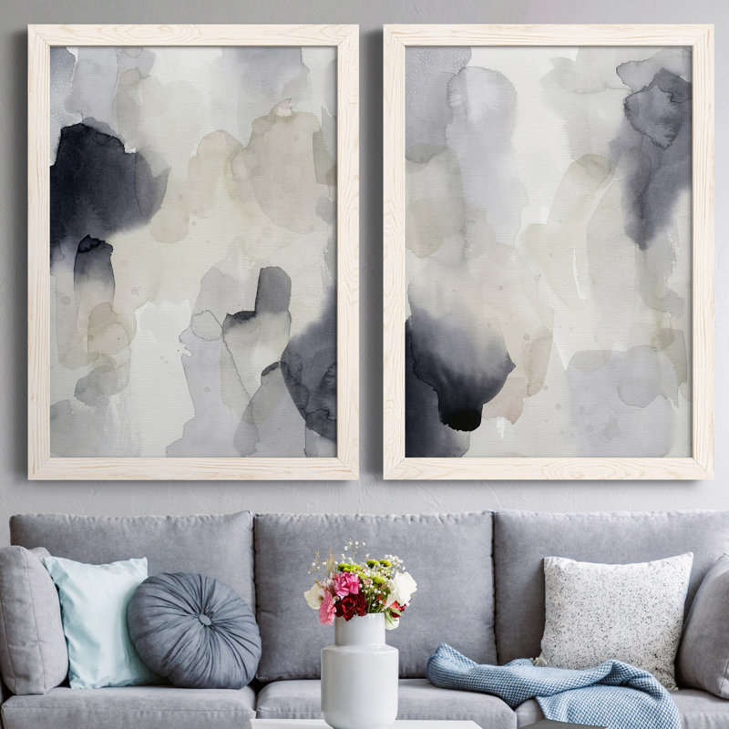 Earl Grey Tea I - ensemble de 2 reproductions d'art sur toile, Toile blanche encadrée, H 31,5 po x l 47 po x P 1,5 po