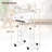 Height Adjustable Mobile Standing Desk With Tiltable Desktop & 2 Hanging Hooks