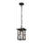 Outdoor Pendant Light, Medium Black Farmhouse Exterior Hanging Lantern For Porch And Entryway