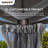 Sunjoy 12 x 12 ft. Gazebo with 2-Tier Canopy Roof, Outdoor Backyard Steel Frame Soft Top Gazebo with Ceiling Hook and Mesh Netting