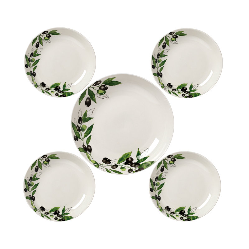 Lorren Home Trends Porcelain China Pasta Dish