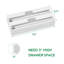 WrapNeat 2-en-1 Organisateur de papier avec coupeur et étiquettes-125936761